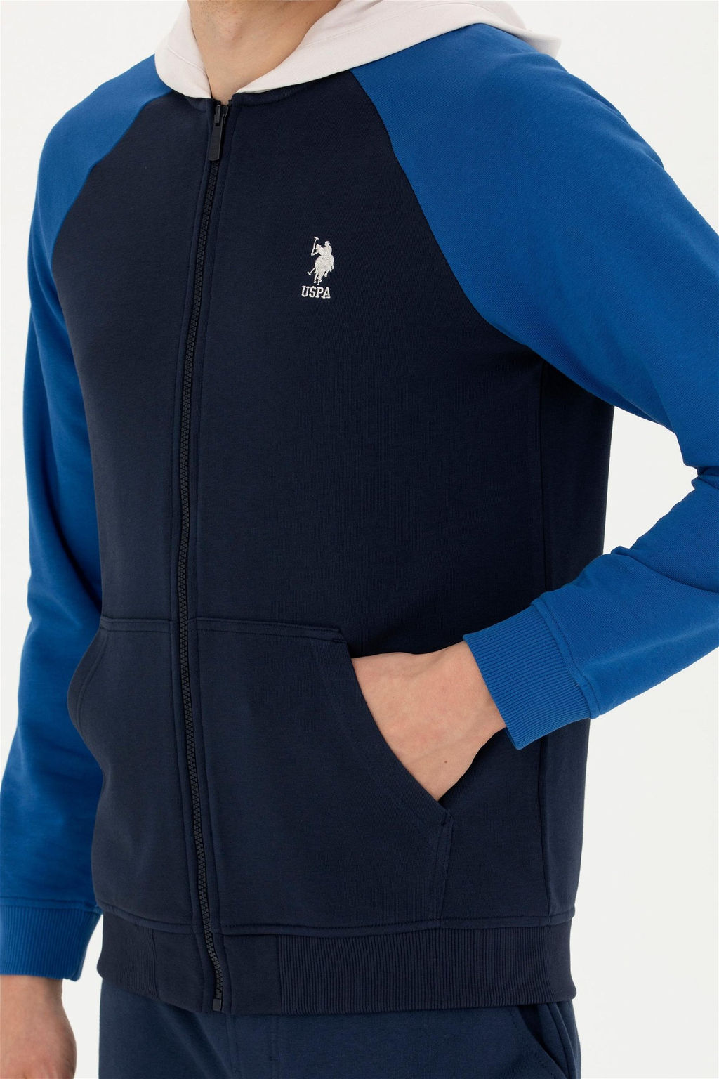 Мужской темно-синий вязаный кардиган - U.s. polo assn фото 6