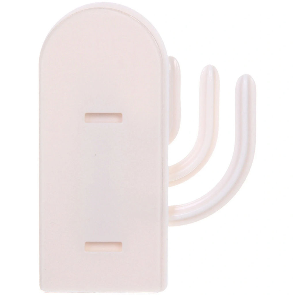 Цена за 10 шт. Крючок настенный многофункциональный на липкой основе "ИДЕЯДОМА", цвет белый, нагрузка 2кг/7*6см (пакет с подвесом)