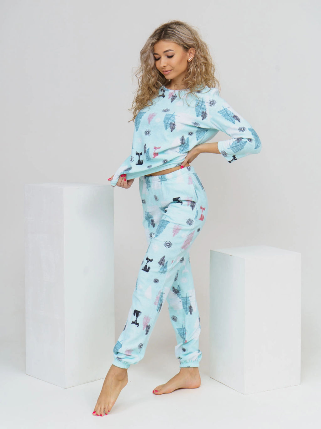 Костюм женский Текс-Плюс, цвет бирюзовый