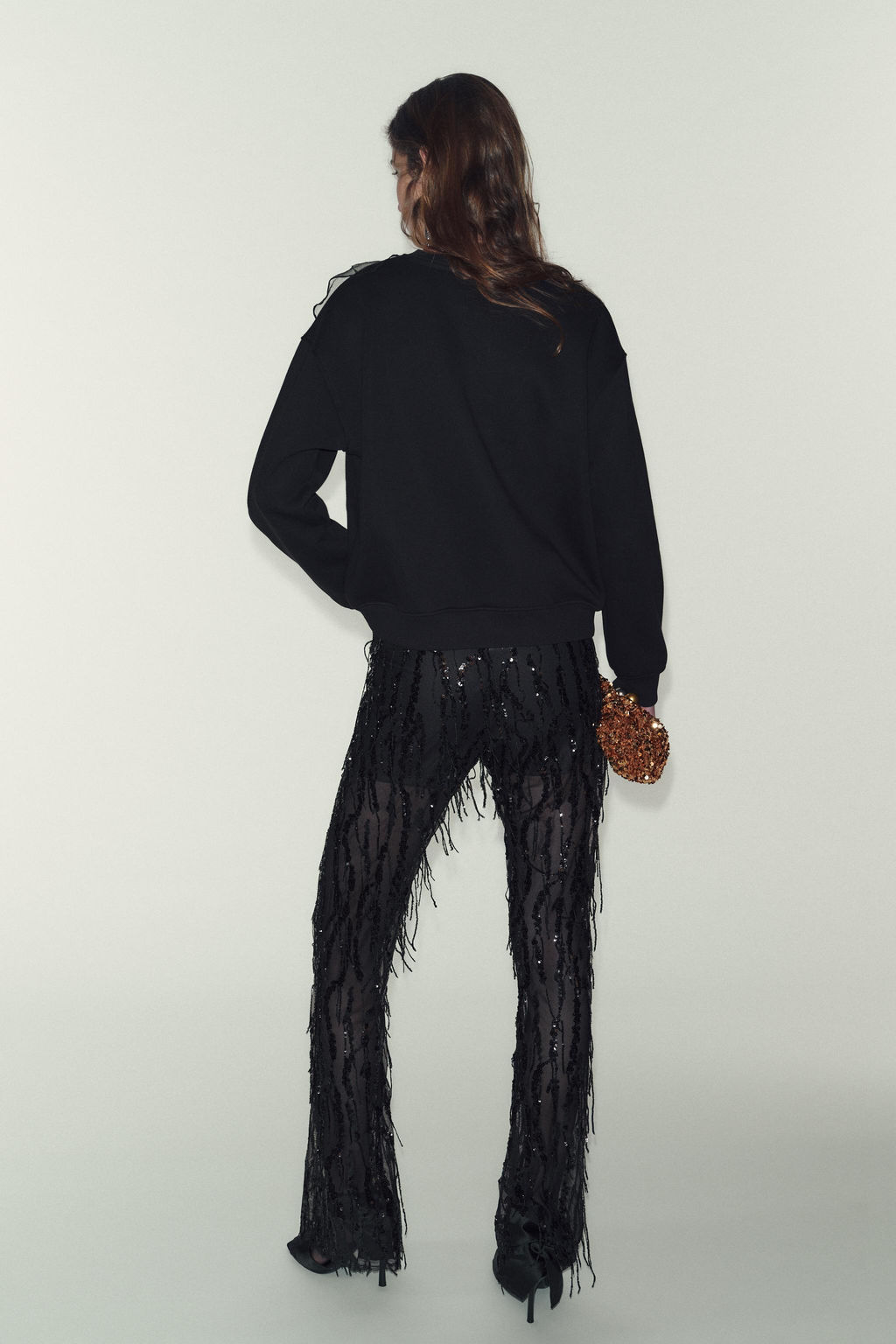 ORGANZA FLOWER SWEATSHIRT - Zara фото 2