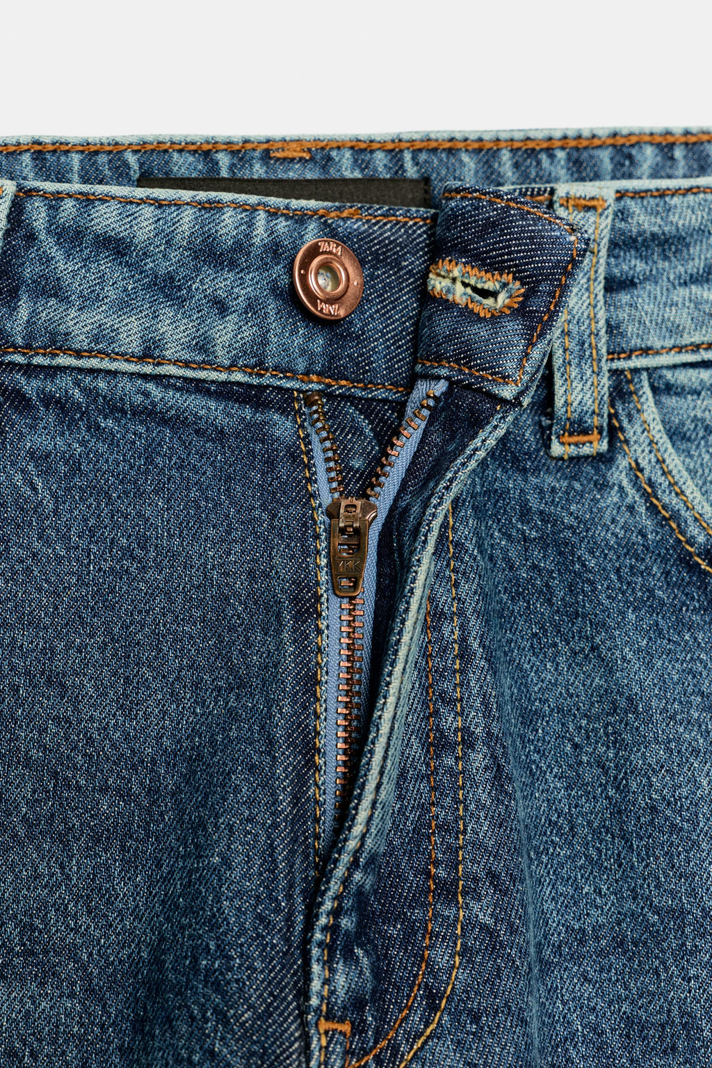 JEANS Z.01 MOM FIT TIRO ALTO / Azul - Zara фото 9