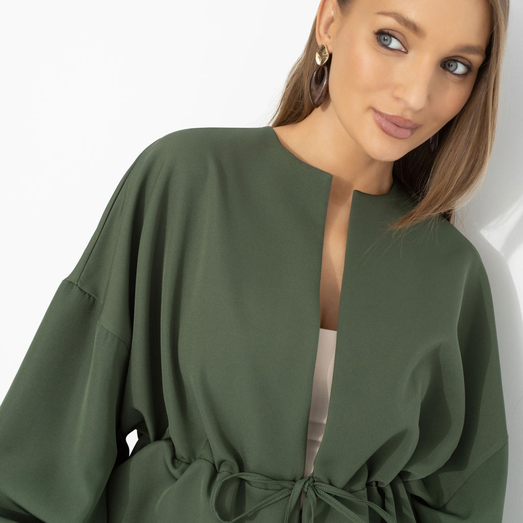 Брючный костюм для нескучного офиса, Серьезная леди (2 в 1, хаки) - Charutti фото 3