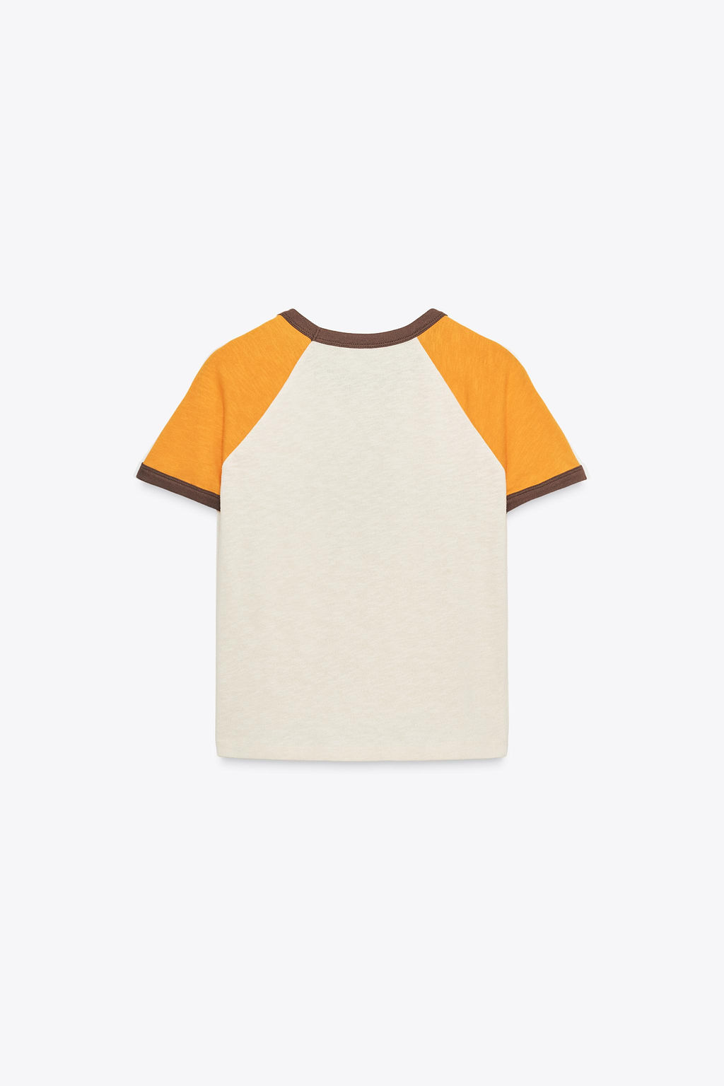 SLOGAN T-SHIRT WITH RIBBED TRIM - Zara фото 23
