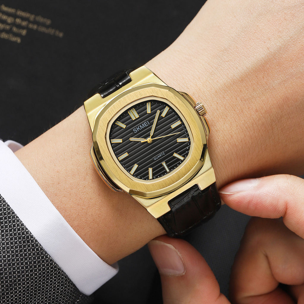 Часы наручные Skmei мужские кварцевые 2512gold-black