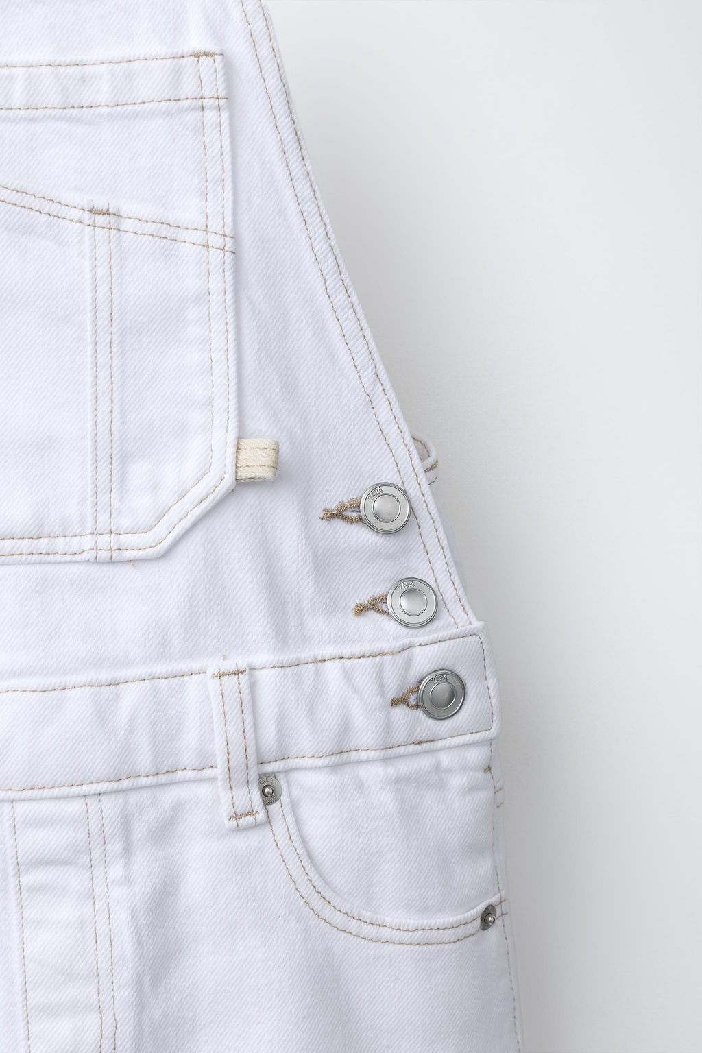 PICHI DENIM PESPUNTES CONTRASTE / Blanco - Zara фото 4