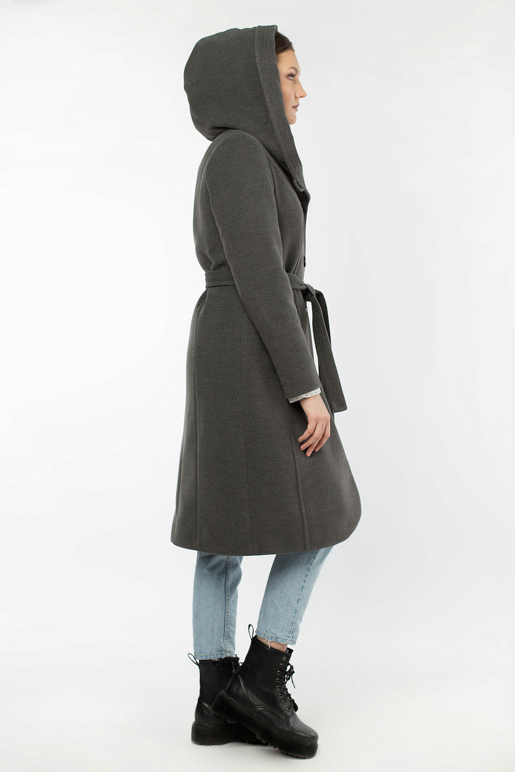 Пальто утепленное (пояс)