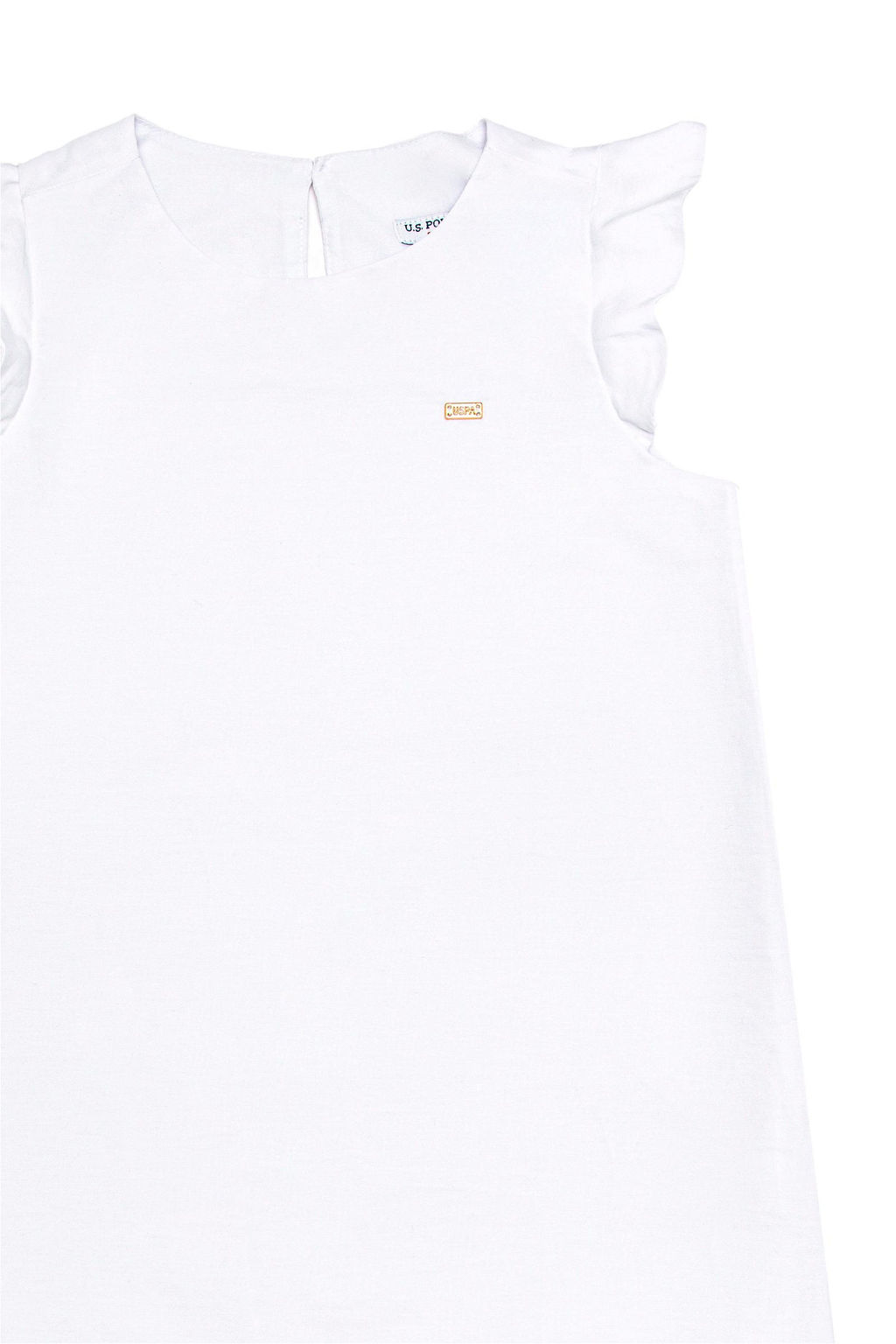 U. S. Polo Assn Белое тканое платье без рукавов для девочки - U.s. polo assn фото 3