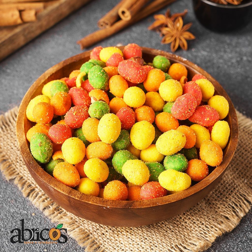 Цена за 0,5 кг Арахис в хрустящей корочке "Микс вкусов" (Васаби, Бекон, Сыр, Креветка) (кг)