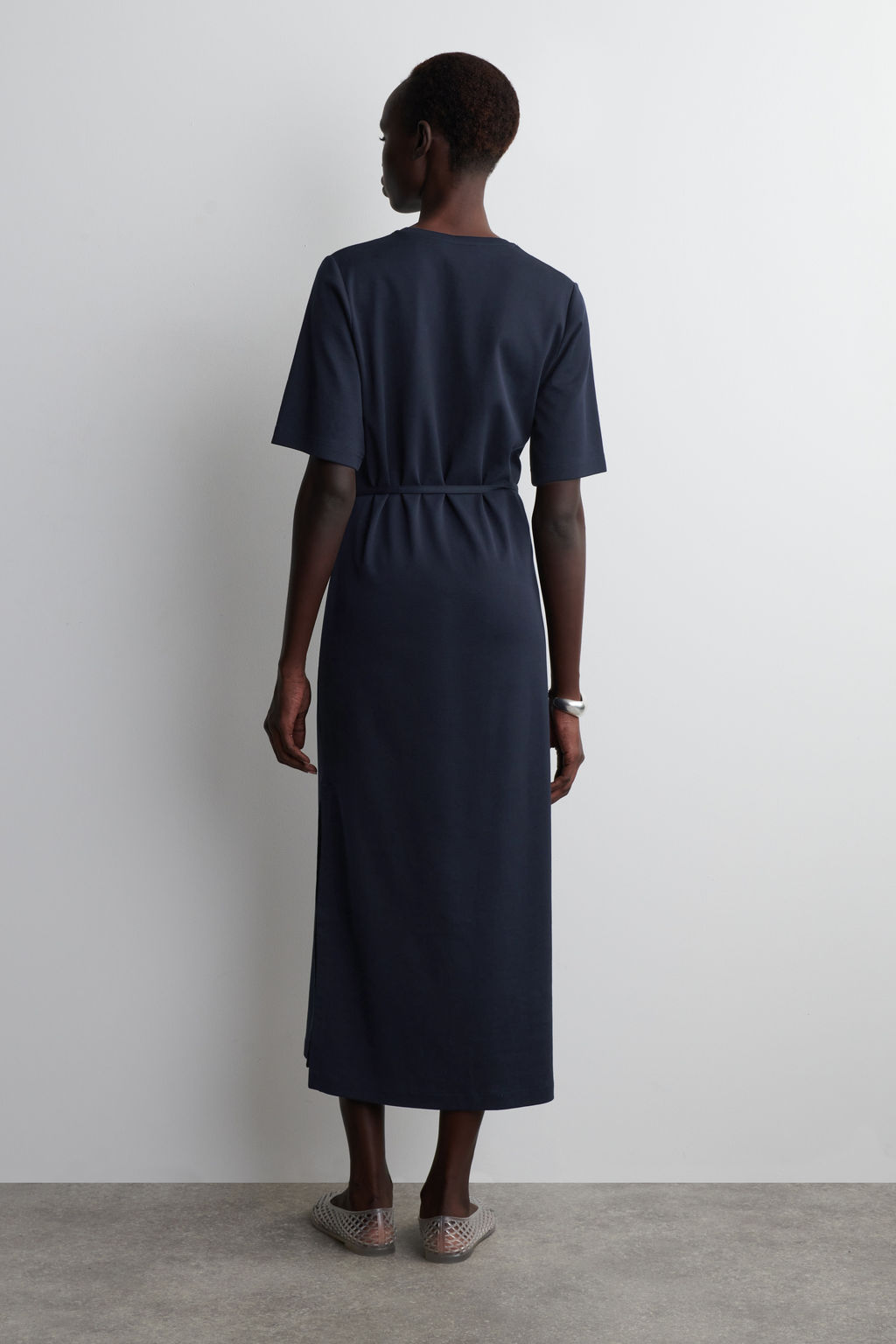 VESTIDO MIDI DE ALGOD?N CON CINTUR?N - H&m фото 3
