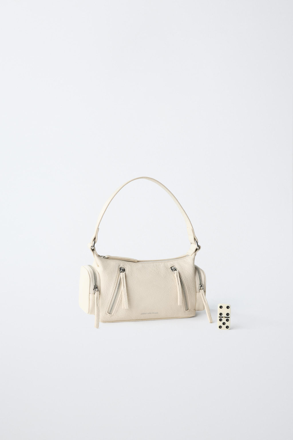 BOLSO CREMALLERA / Blanco Crudo - Zara фото 6