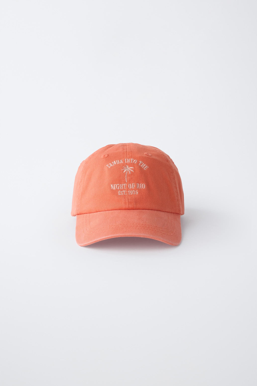 GORRA EFECTO LAVADO BORDADO / Naranja - Zara фото 5