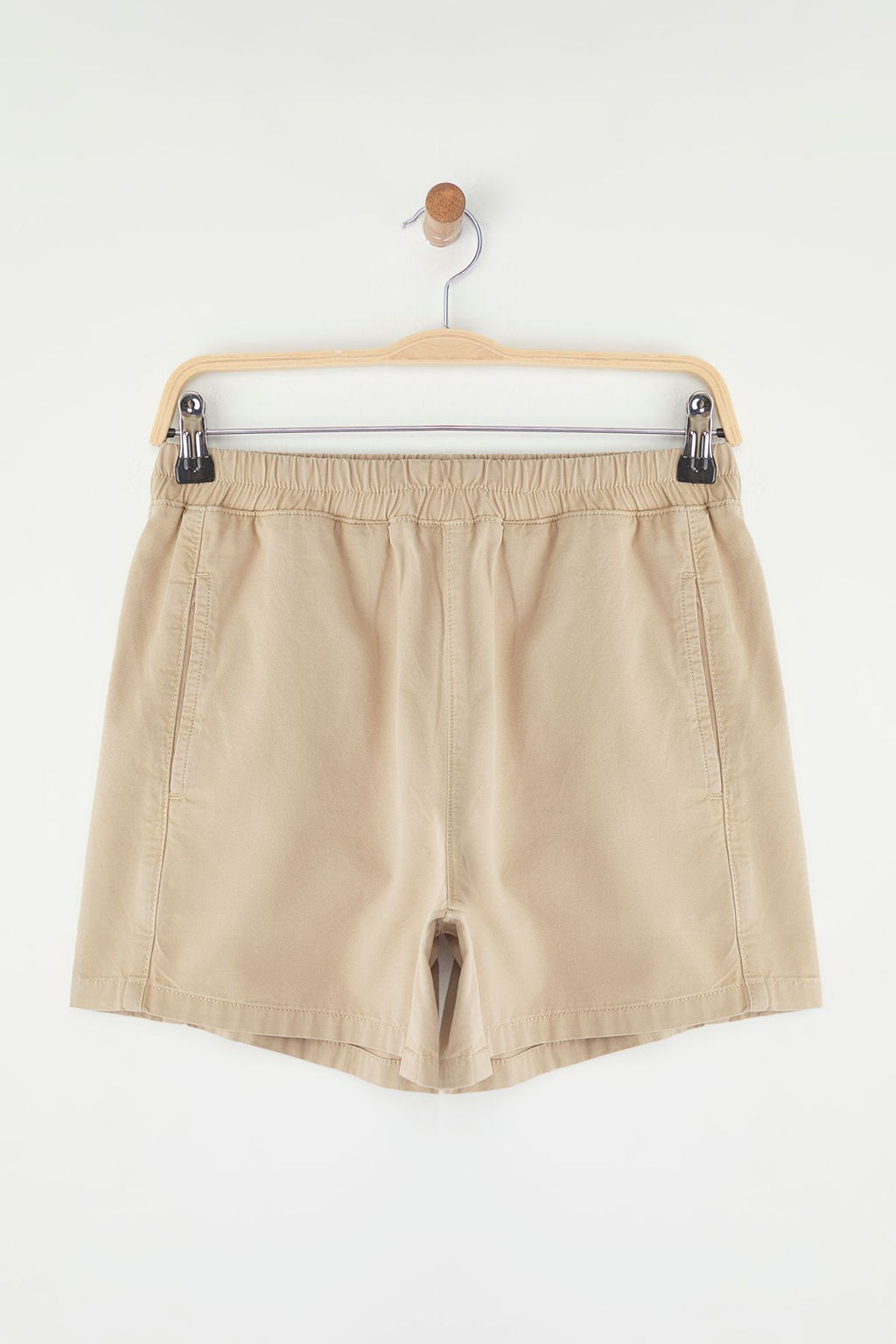 TRENDYOLMILLA Camel Yuksek Bel Lastikli Denim Sort TWOSS25SR00158 фото 6