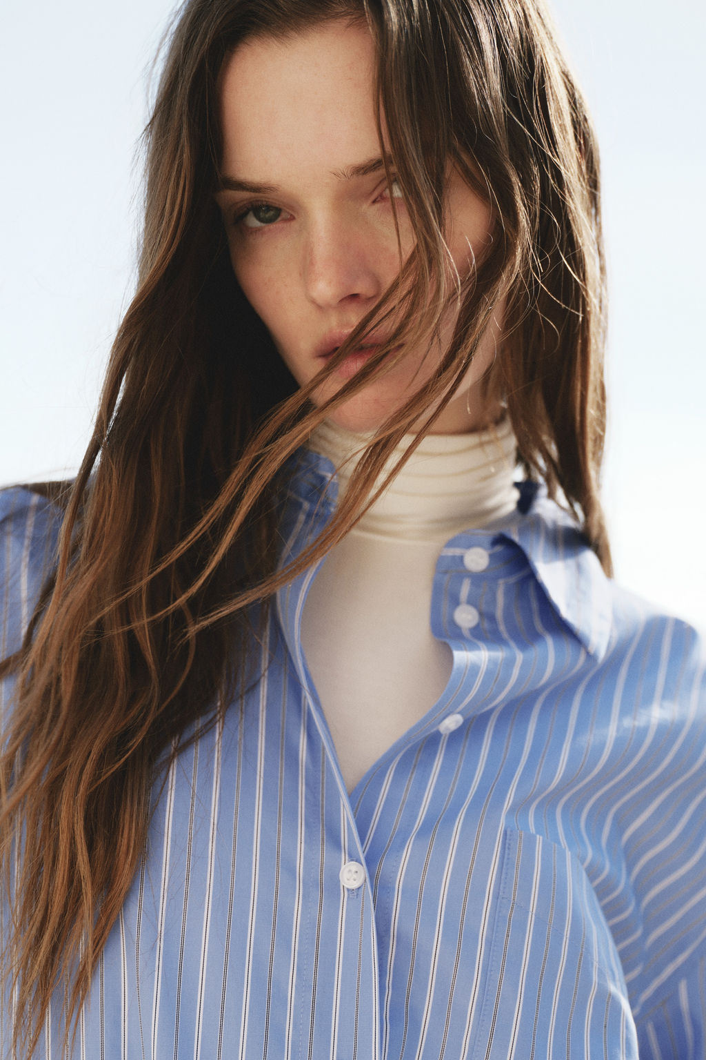 Camisa oversize de popelina - H&m фото 4