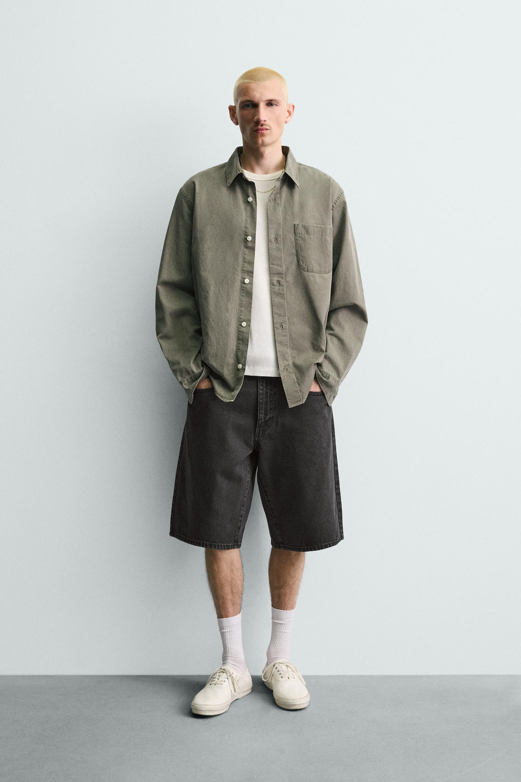 BERMUDA DENIM BAGGY FIT / Carb?n
