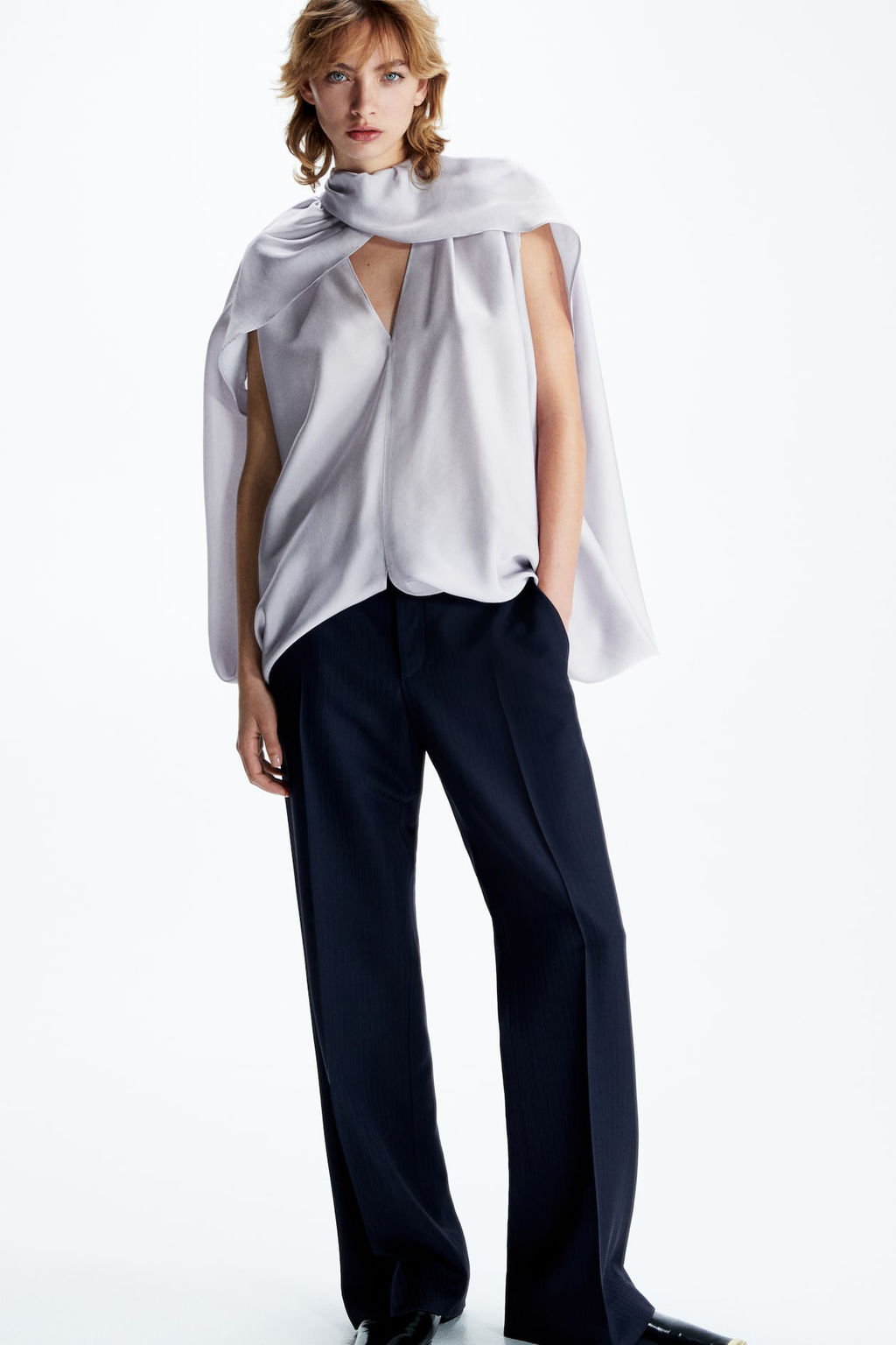 Blusa capa drapeada - H&m фото 2