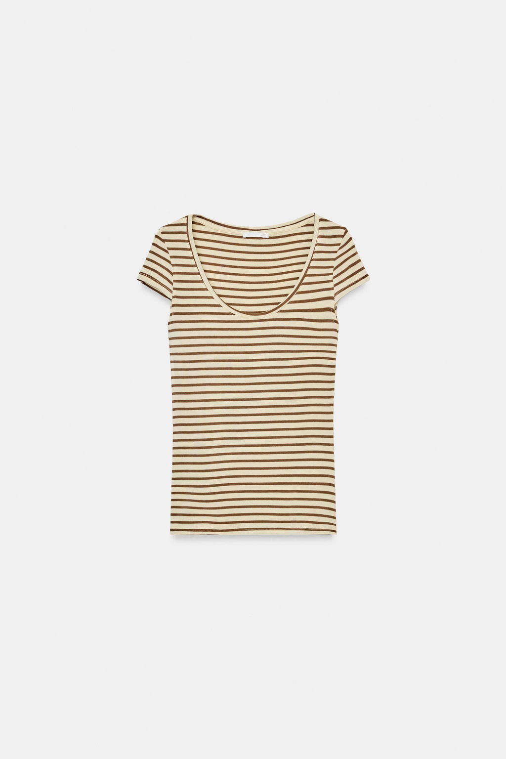 STRIPED SHORT SLEEVE T-SHIRT - Zara фото 14