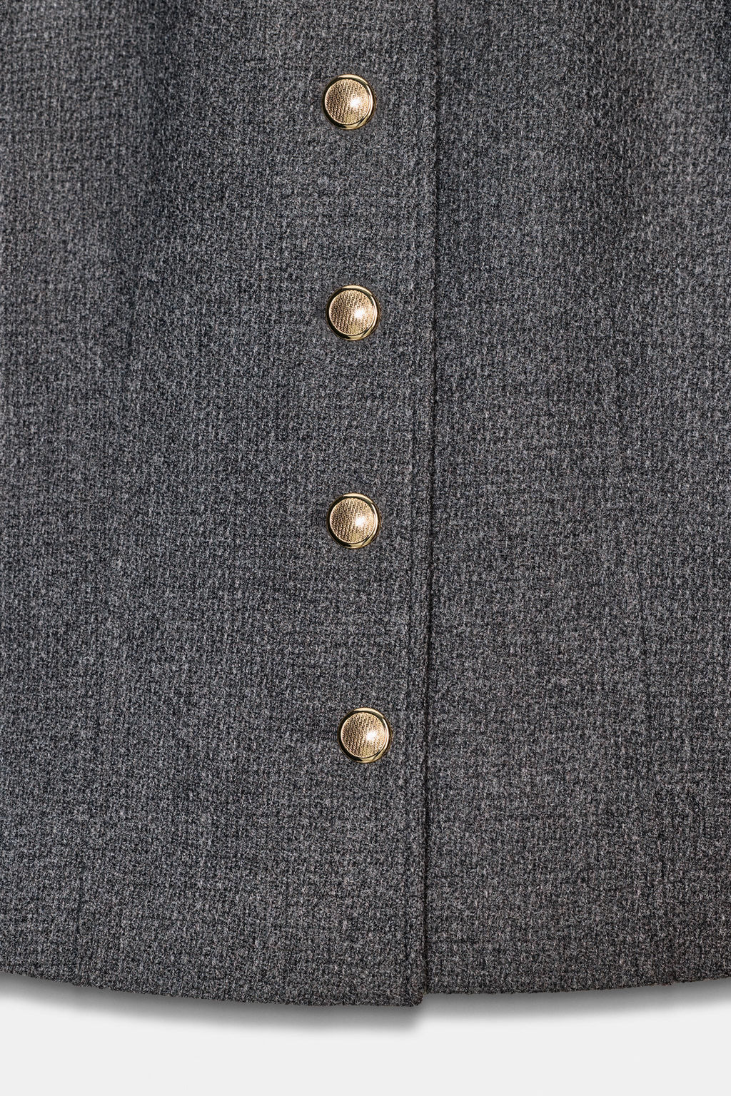 BLAZER ENTALLADA CUELLO REDONDO / Gris - Zara фото 9