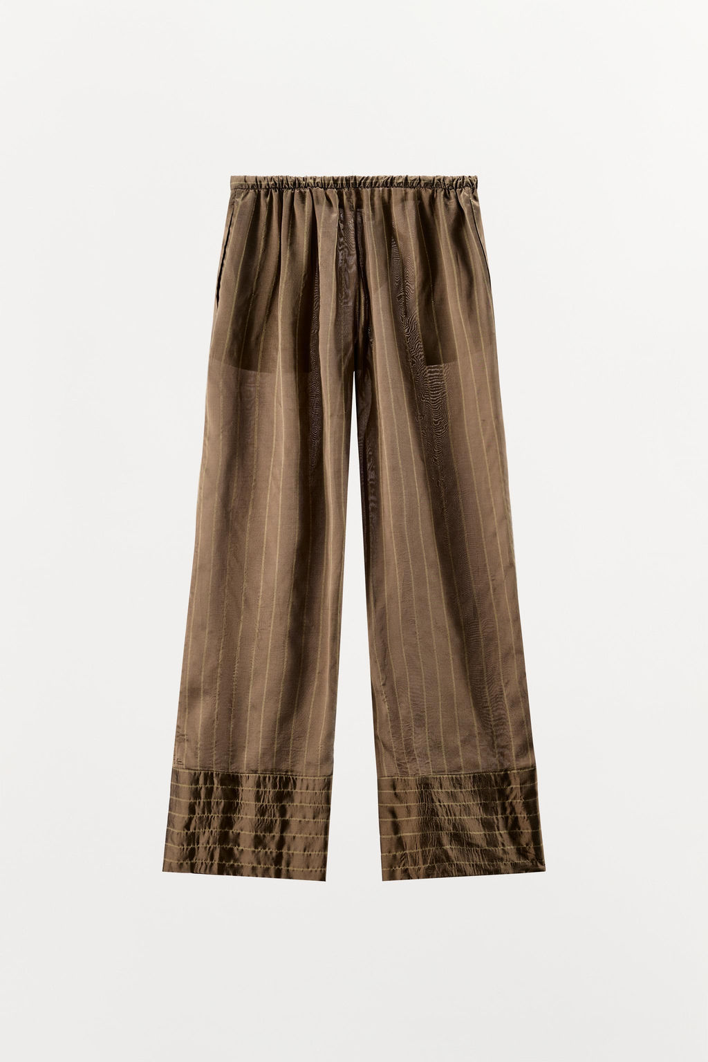 STRIPED PYJAMA TROUSERS - Zara фото 17