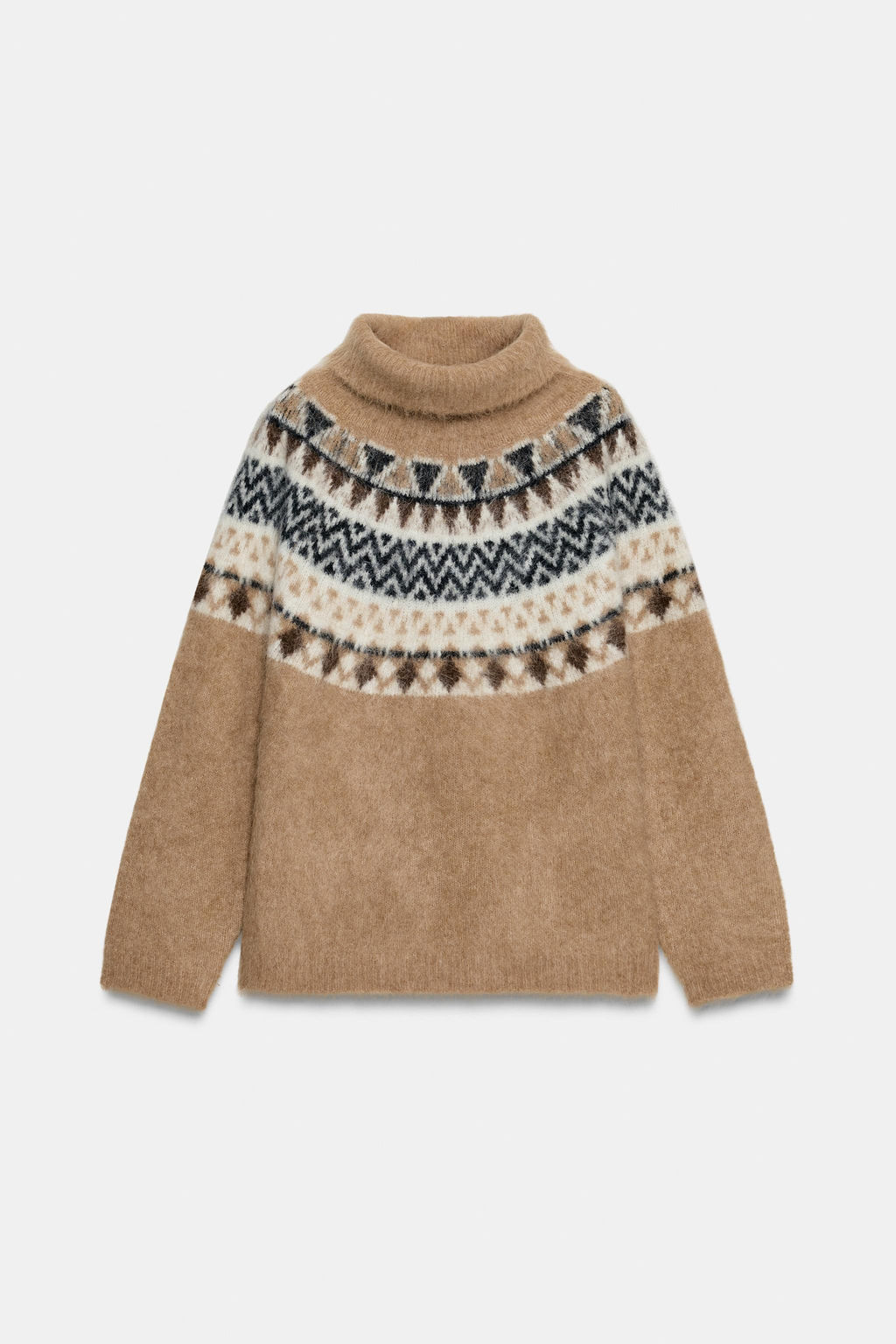 ALPACA JACQUARD JUMPER - Zara фото 6