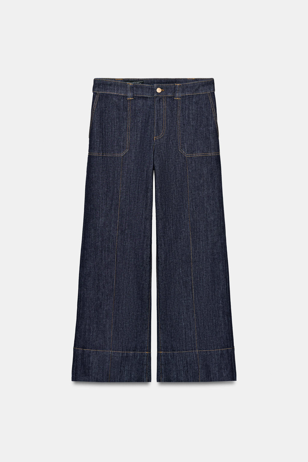 JEANS Z1975 CULOTTE TIRO MEDIO / Azul - Zara фото 7