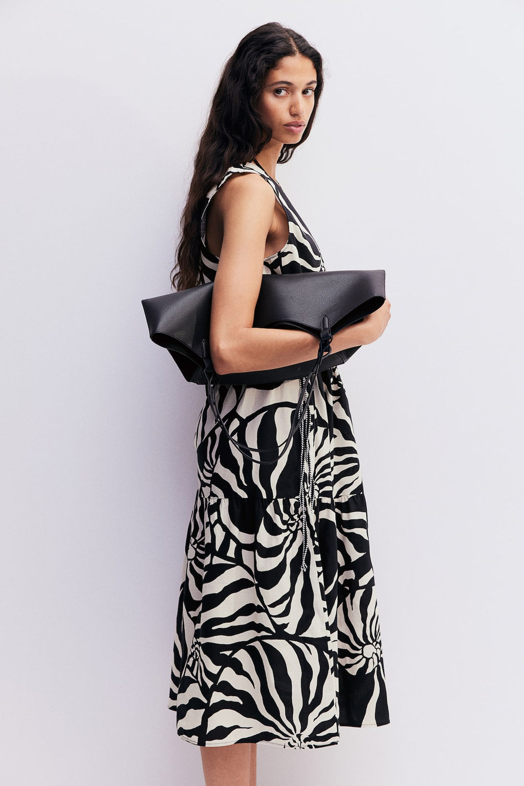 Vestido de algodon con cordon de ajuste - H&m фото 3