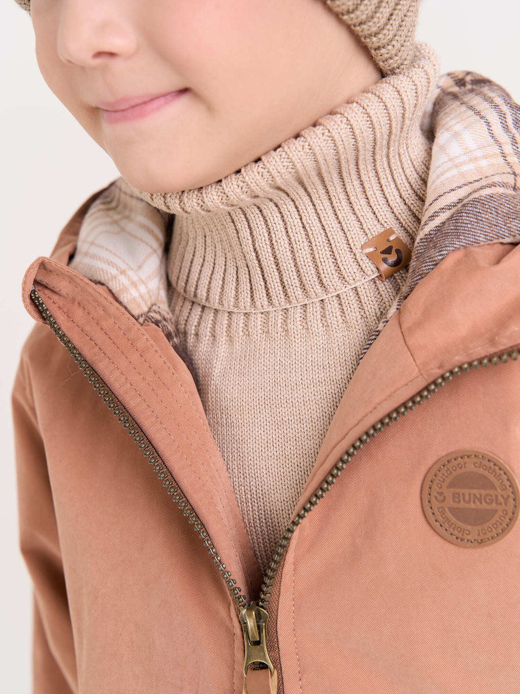 Манишка хлопковая Нюд - Bungly фото 3