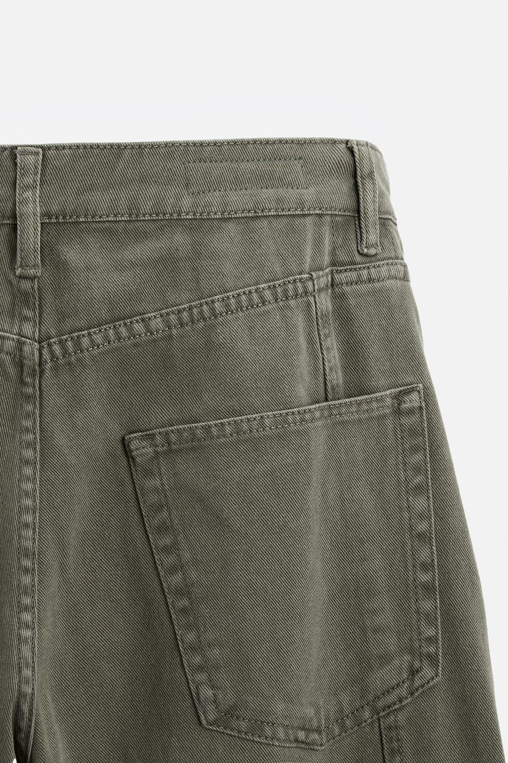 CARGO POCKET DENIM TROUSERS - Zara фото 19