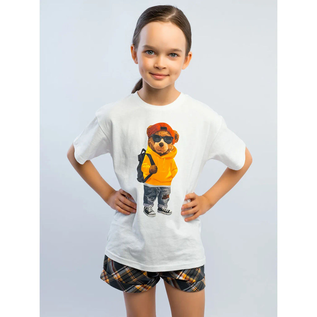 Комплект футболка кулирка, шорты футер 2х нитка петля 7011900102 - Youlala фото 13