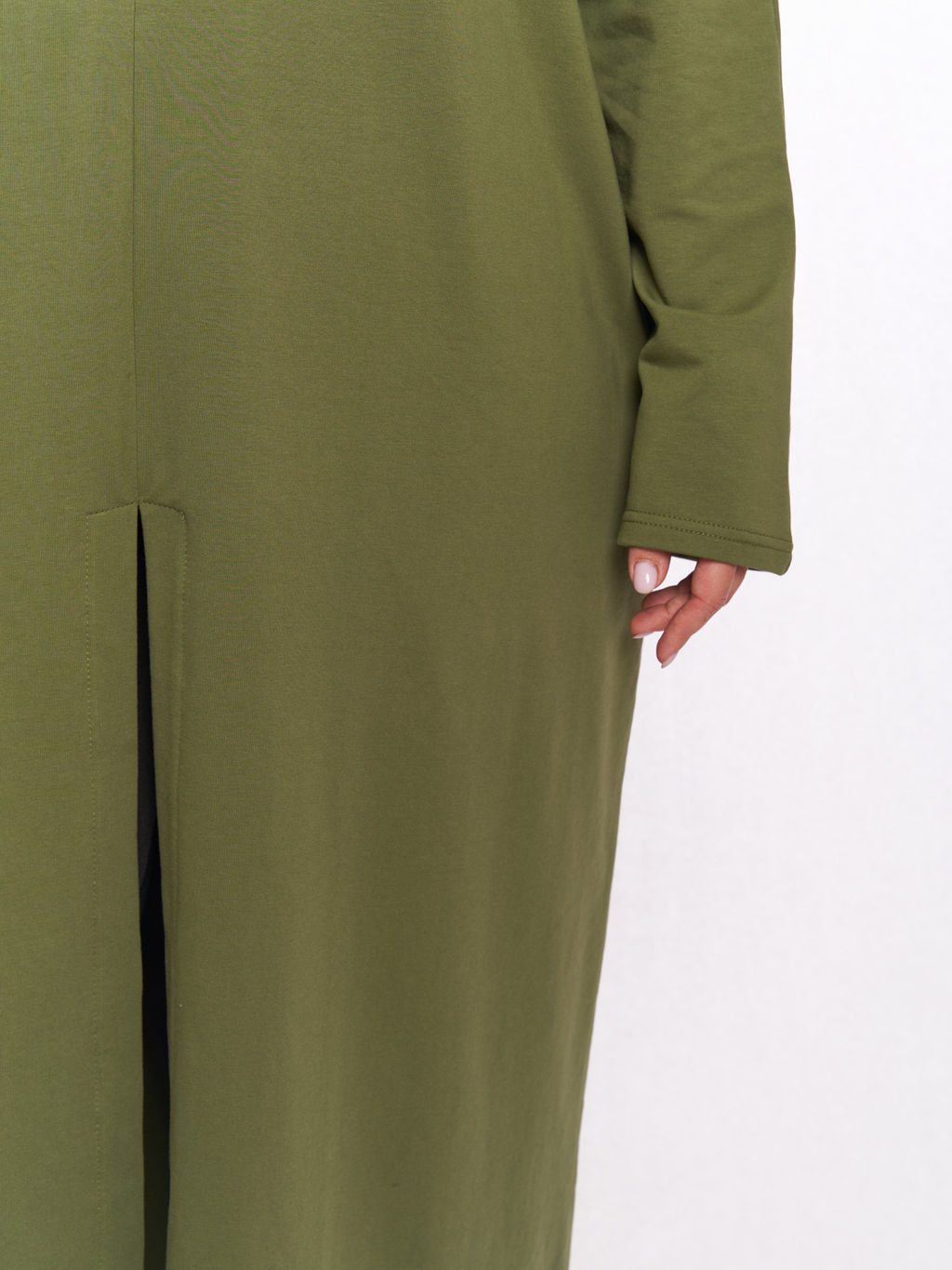 Платье с разрезом спереди PP57102GRN30 - Артесса фото 8