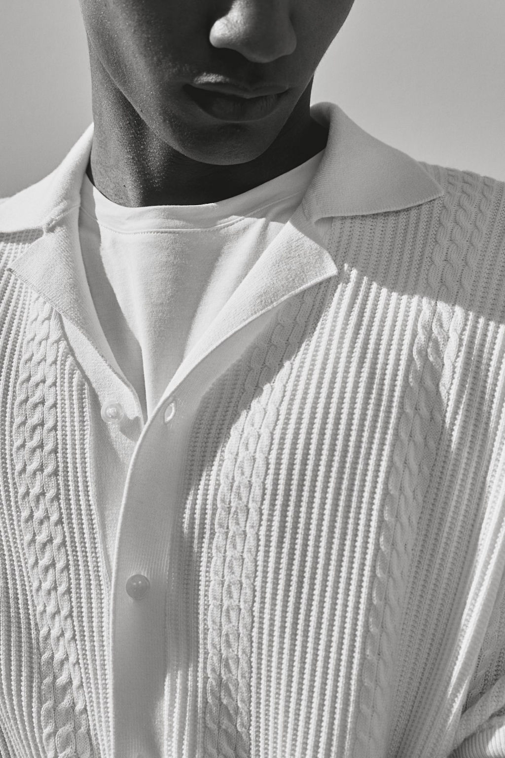 Camisa resort en punto con textura Regular Fit - H&m фото 4