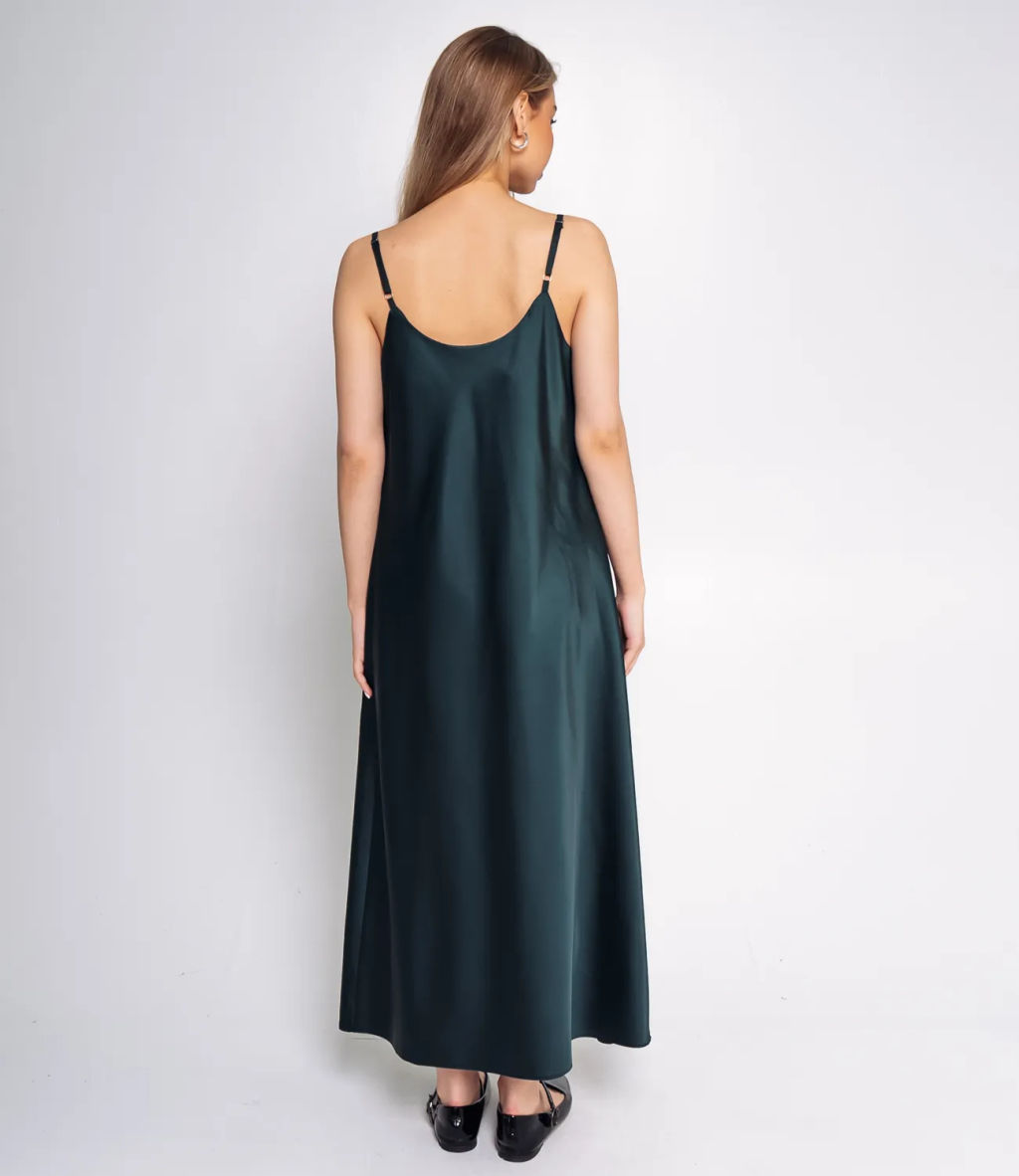 Платье #ОКТ025003, изумрудный