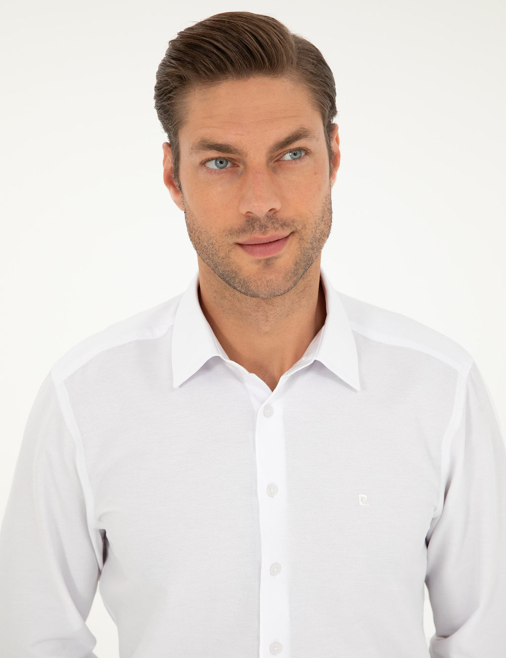 Beyaz Regular Fit Arm_rl_ Uzun Kollu G_mlek - Pierre cardin фото 2