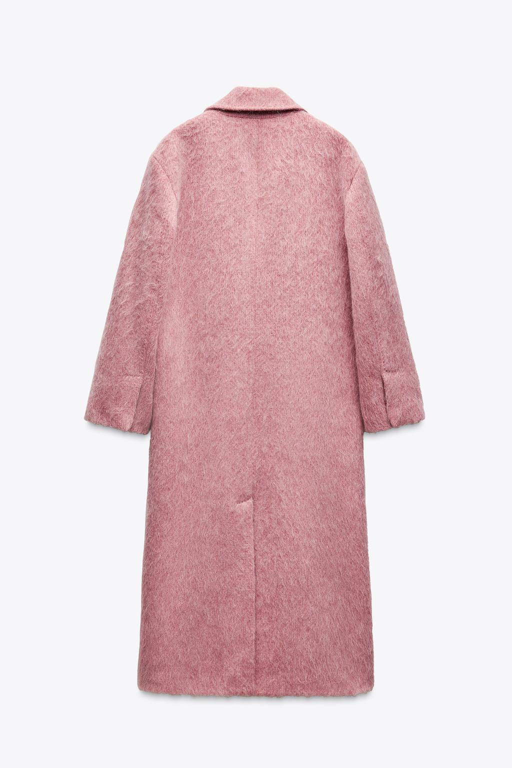 ZW COLLECTION OVERSIZE WOOL BLEND COAT - Zara фото 6