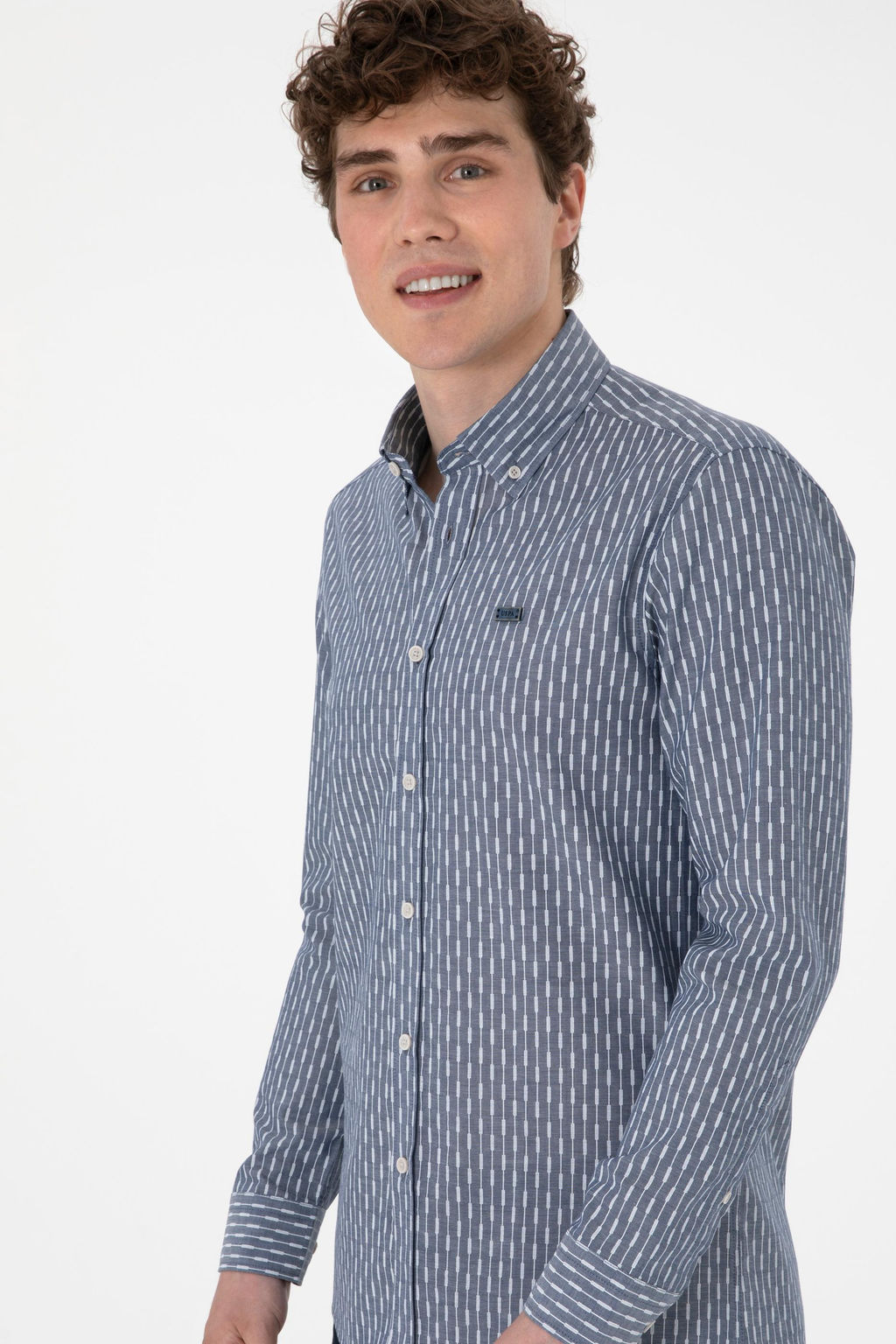 Erkek A__k Lacivert Uzun Kollu G_mlek Sepette S_rpriz _ndirim - U.s. polo assn фото 3