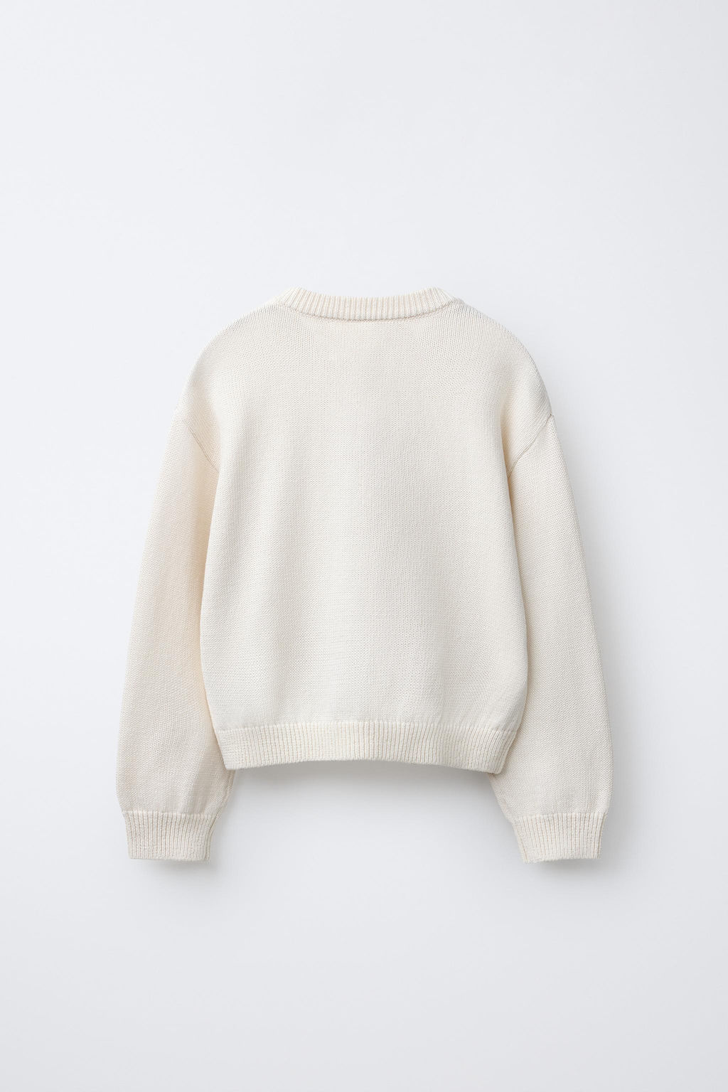 JERSEY PUNTO PERRO BORDADO / Beige claro - Zara фото 4