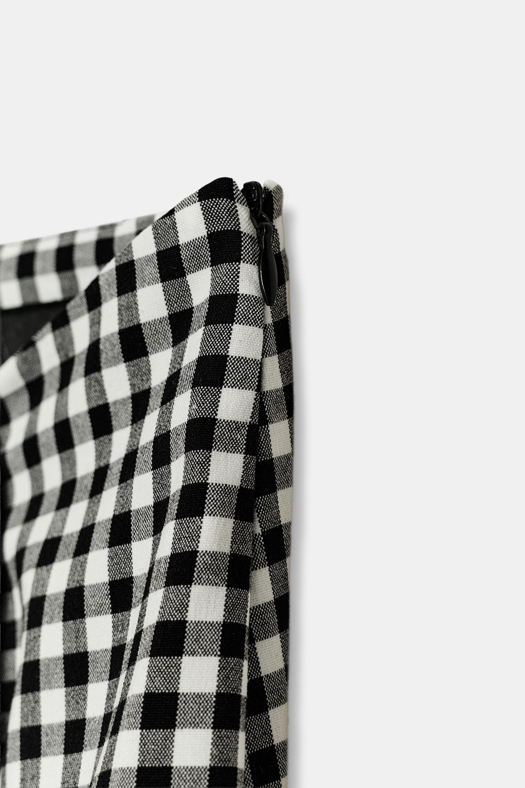 DRAPED GINGHAM SKIRT - Zara фото 7