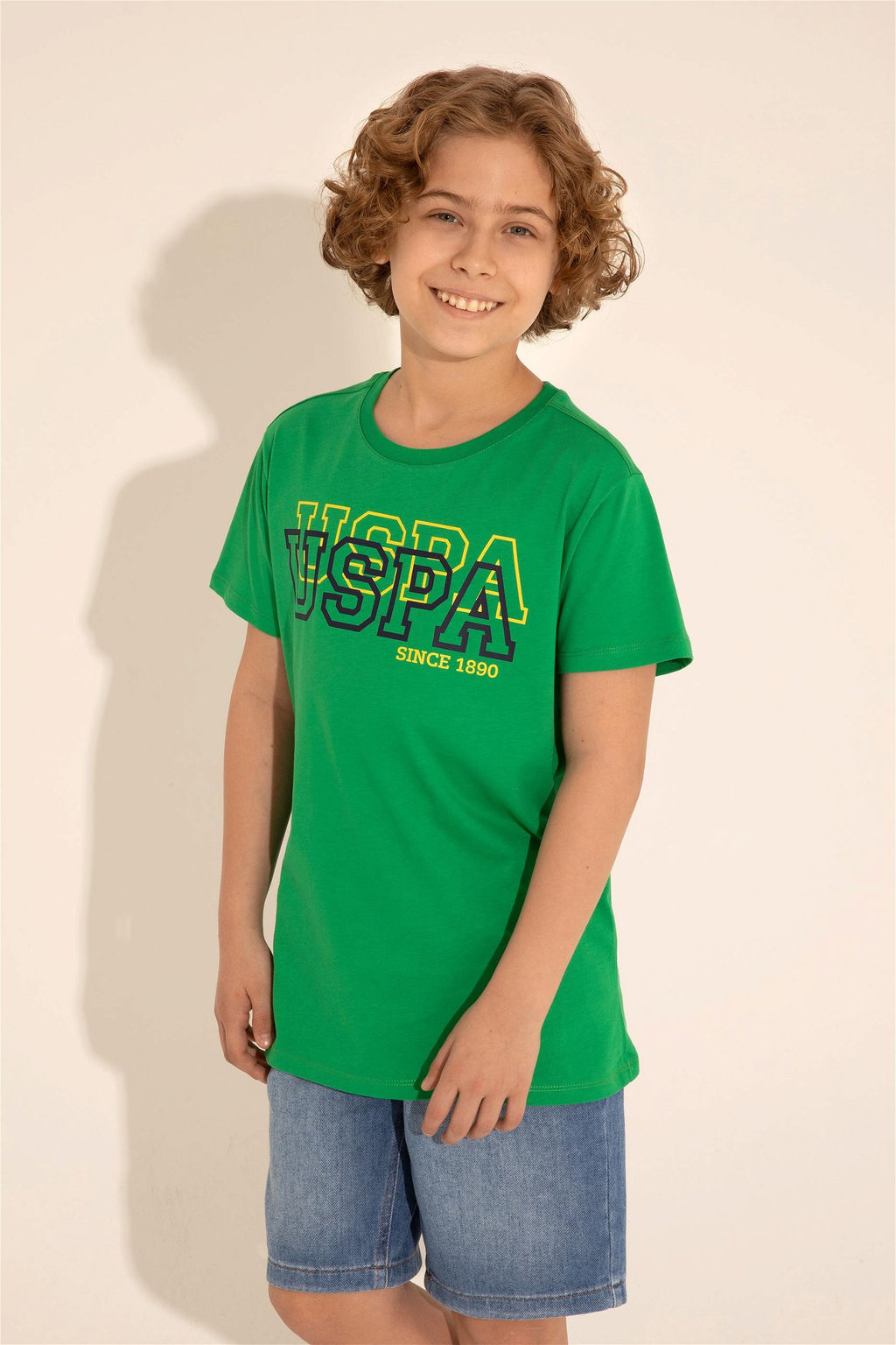 Зеленая базовая футболка для мальчика - U.s. polo assn фото 8