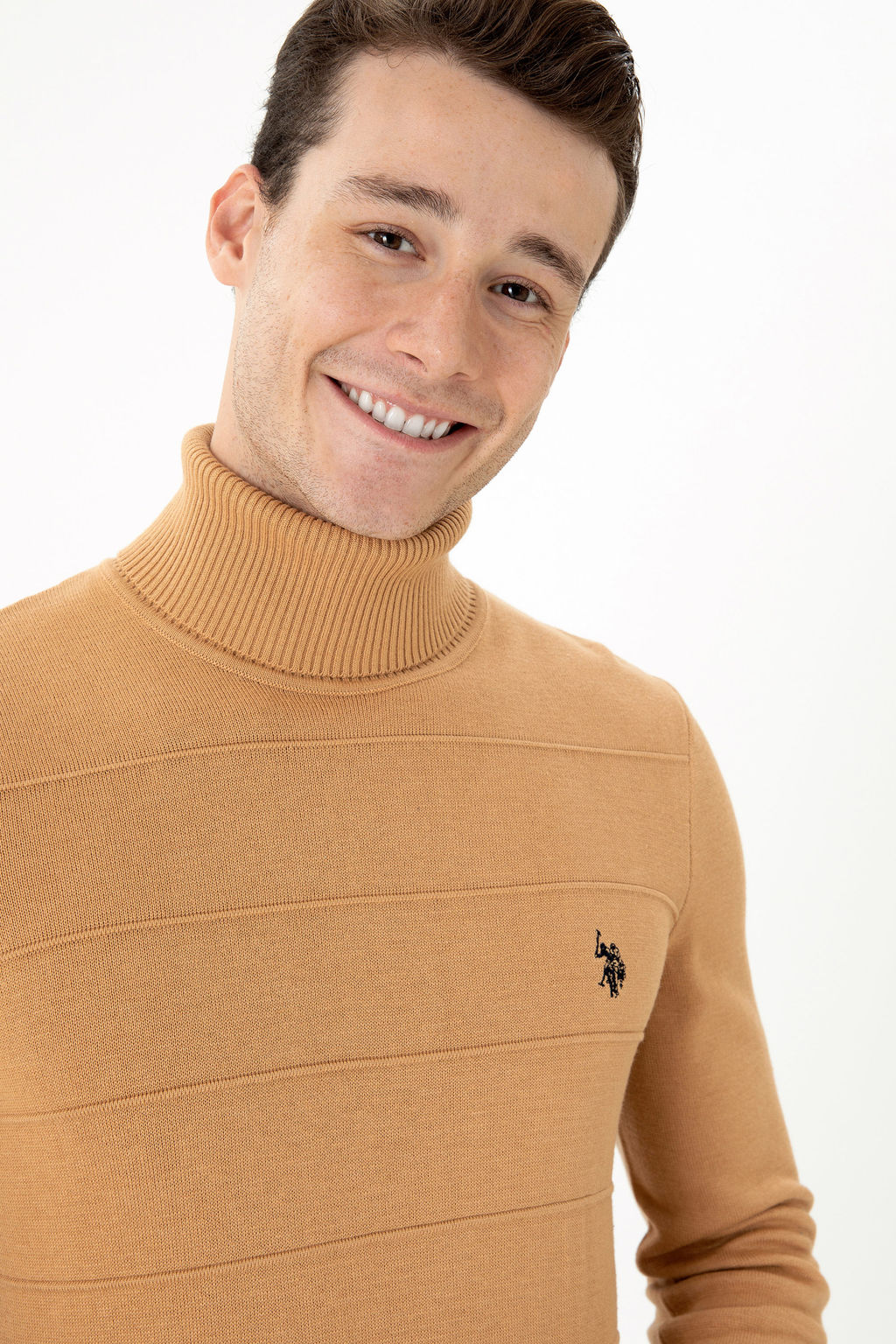 U. S. Polo Assn Мужской свитер песочного меланжа - U.s. polo assn фото 15