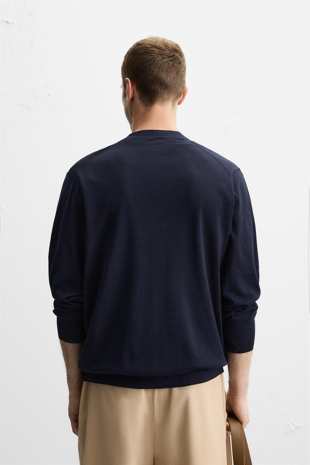 COTTON - WOOL CARDIGAN - Zara фото 3