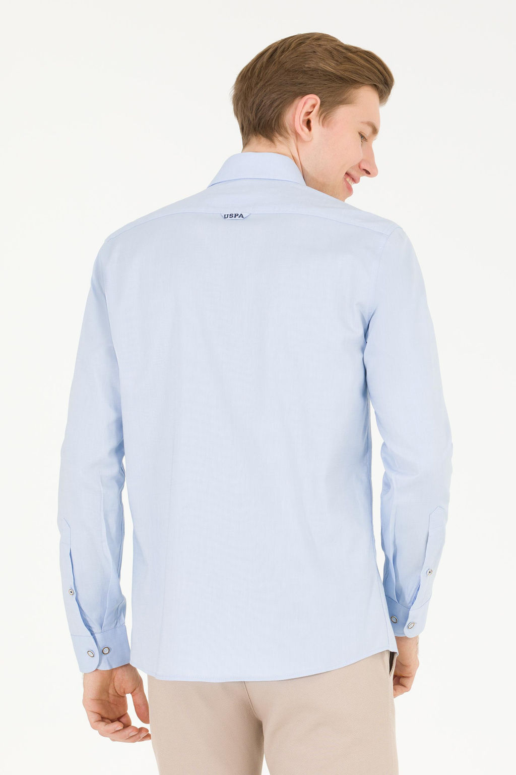Рубашка мужская голубая Uzunkol Basic - U.s. polo assn фото 19