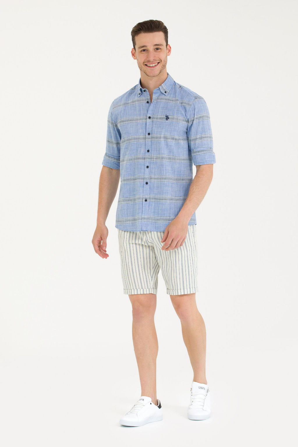 U. S. Polo Assn Мужские темно-синие тканые шорты - U.s. polo assn фото 17