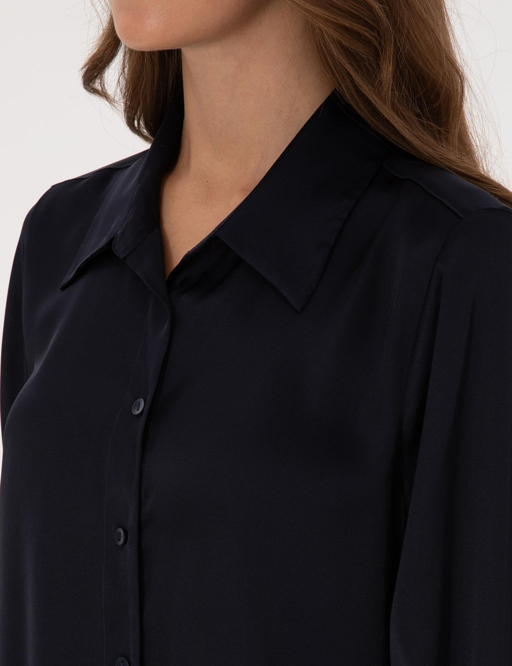 Lacivert Comfort Fit Uzun Kollu G_mlek - Pierre cardin фото 7