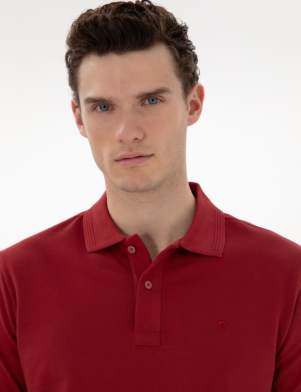 Nar _i_e_i Slim Fit K_vr_lmaz Polo Yaka Basic Ti__rt - Pierre cardin фото 2