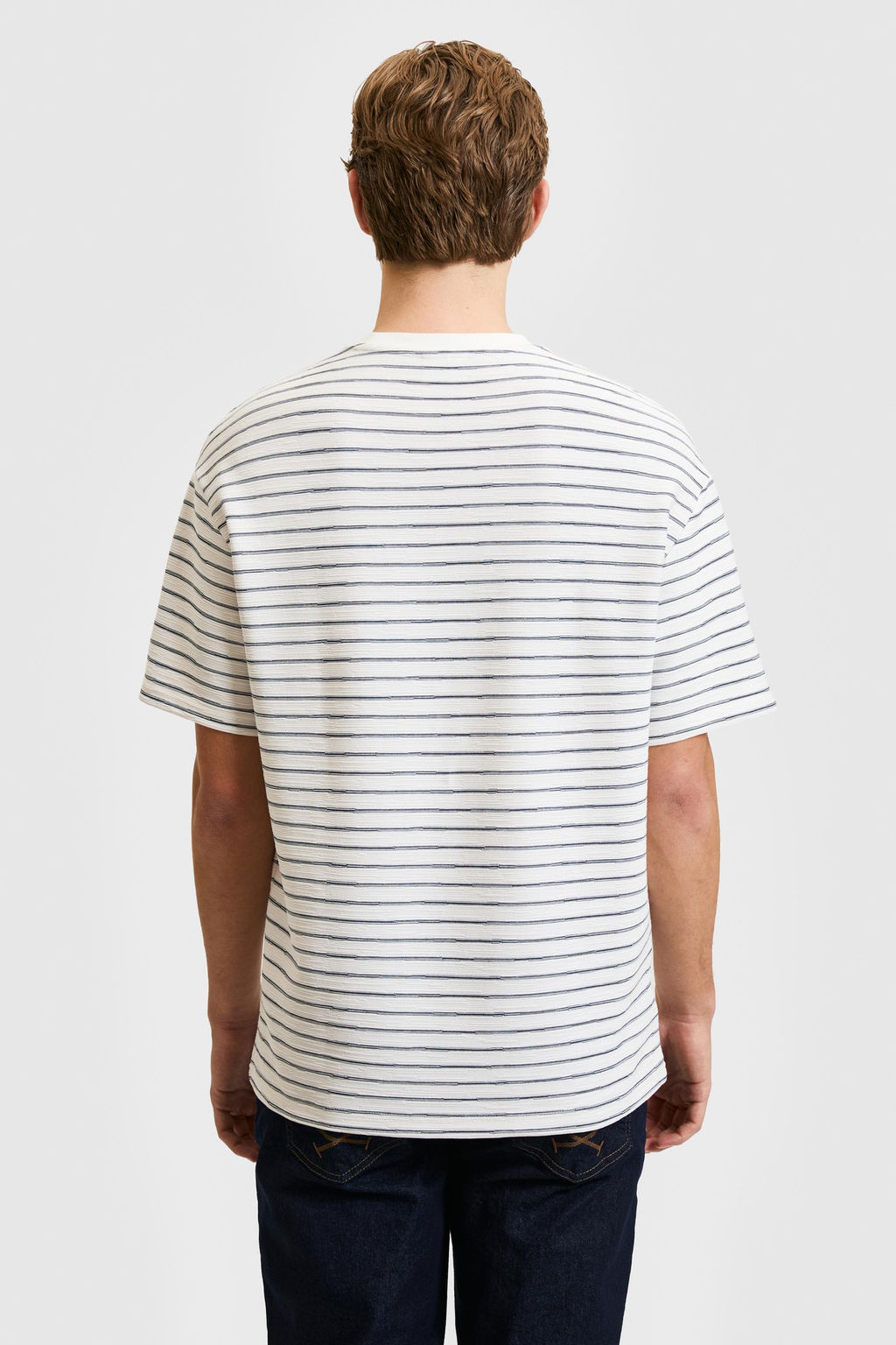 Erkek Comfort Fit Bisiklet Yaka Lacivert Ti__rt