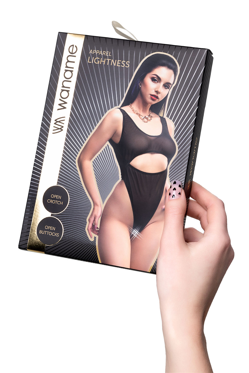 Эротическое боди Waname Lightness черное (46-48) - Waname apparel фото 17