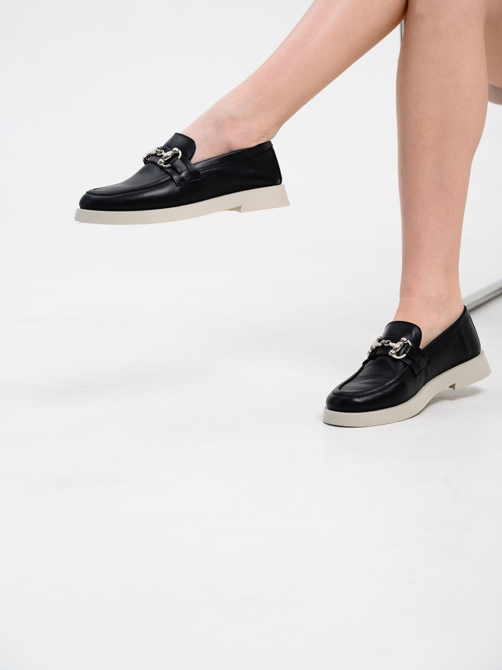 Лоферы туфли 172.1841be.Черный кожа