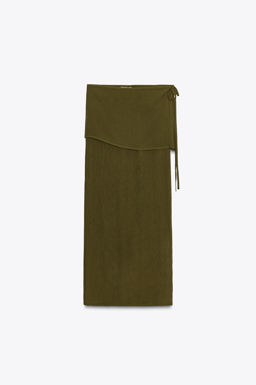 SEMI-SHEER TEXTURED SARONG SKIRT - Zara фото 12