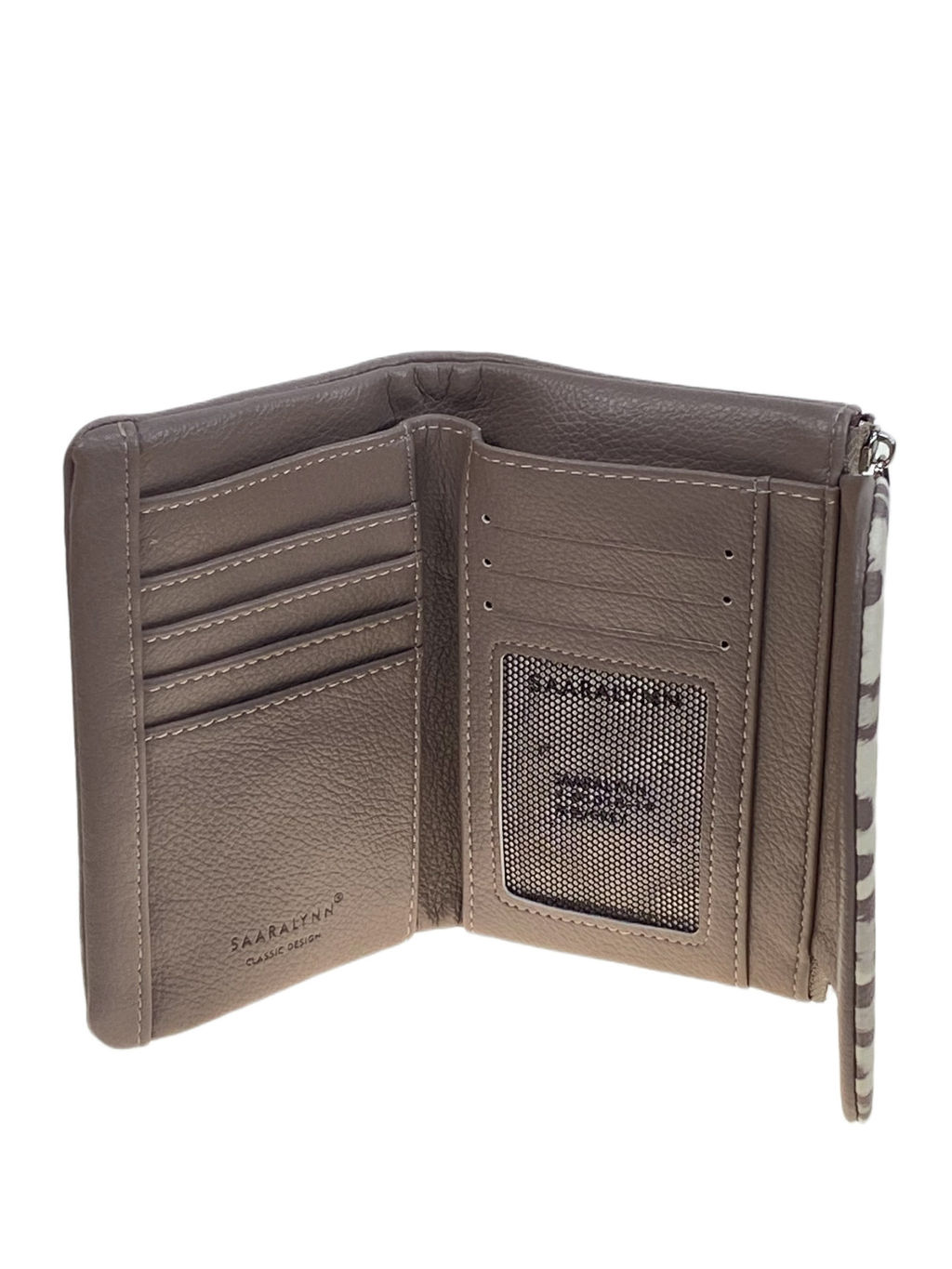 Женское портмоне из искусственной кожи, цвет серый - Greta фото 2