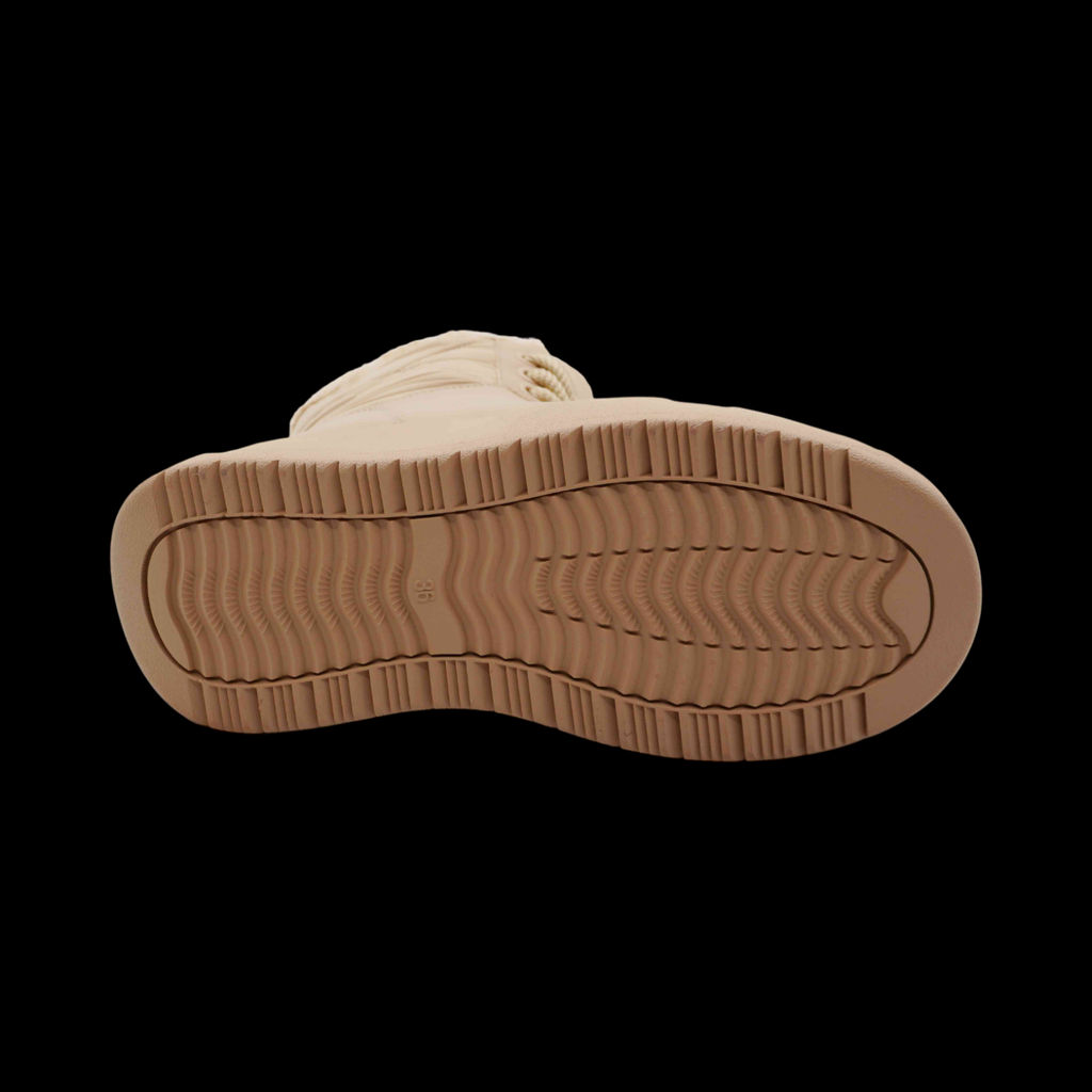 Ботинки на меху Q821-3 бежевые