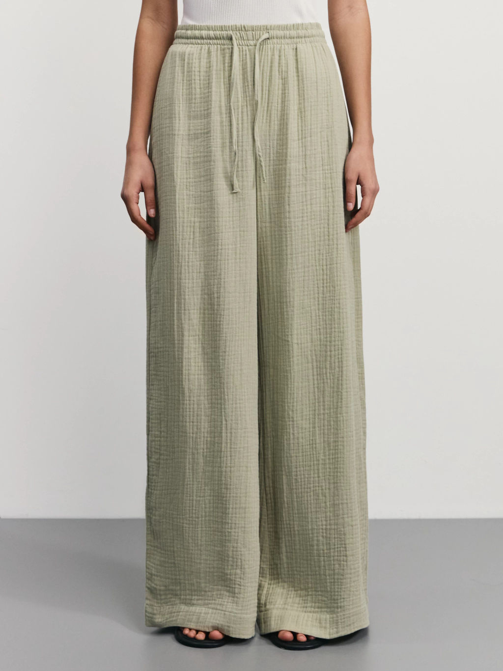 Широкие брюки из муслина / Zarina  фото 2